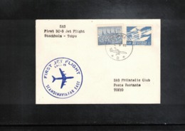 Sweden 1961 SAS First Flight Stockholm - Tokyo - Covers & Documents