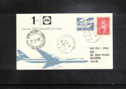 Sweden 1962 SAS First Flight Stockholm - Calcutta - Brieven En Documenten