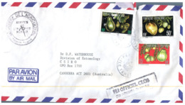 (ED 50) Air Mail Cover From Frenh Polynesia Posted To Australia (1990) - Lettres & Documents