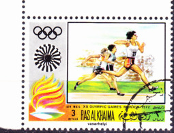 Ras Al Khaima - Olympiade München Laufen  (MiNr. 386) 1970 - Gest Used Obl - Ras Al-Khaimah