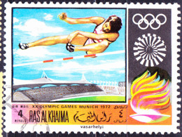 Ras Al Khaima - Olympiade München Laufen Hochsprung (MiNr. 387) 1970 - Gest Used Obl - Ra's Al-Chaima