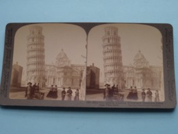 The Famous Leaning Tower And Venerable Cathedral PISA > ITALY ( Stereo Photo / Underwood (57)-9001 ) ! - Stereoscopio