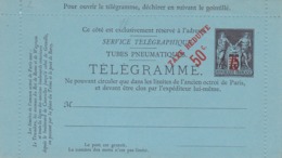 Télégramme Sage 75c Noir  O2 Neuf - Tarjetas Cartas