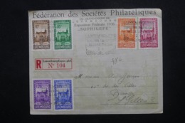 LUXEMBOURG - Enveloppe De L 'Exposition Philatélique En 1936 En Recommandé Pour Bruxelles, Affran. Plaisant - L 45127 - Briefe U. Dokumente