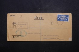 IRLANDE - Enveloppe En Recommandé Pour La Belgique En 1939, Voir étiquettes Belge Au Verso - L 45146 - Cartas & Documentos