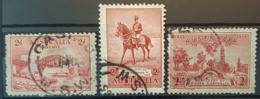 AUSTRALIA 1932/35/36 - Canceled - Sc# 130, 152, 159 - Gebraucht