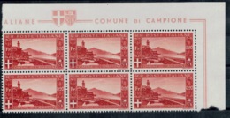 EMISSIONI AUTONOME 1944 CAMPIONE D'ITALIA PITTORICA** MNH LUSSO - Ortsausgaben/Autonome A.