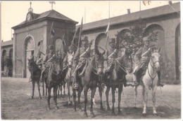 Großenhain Sachsen Husaren Eskadron Vor Kaserne 14..11.1915 Formationsstempel Reserve Ersatz Eskadron XII. 1. Königlich - Grossenhain