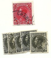 1934 - Belgio 401x5 + 403 Effigie                     ---- - 1935 – Brüssel (Belgien)