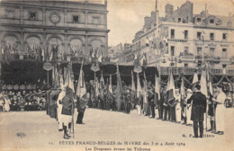 76-LE-HAVRE- FÊFES FRANCO-BELGES DU HAVRE DES 3 ET 4 AOUT 1924 , LES DRAPEAUX DEVANT LES TRIBUNES - Ohne Zuordnung