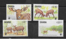 Thème Animaux - W.W.F. - Bongo - Ghana - Timbres Neufs ** Sans Charnière - TB - Unused Stamps