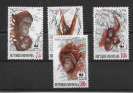 Thème Animaux - W.W.F. - Singe - Indonésie - Timbres Neufs ** Sans Charnière - TB - Unused Stamps