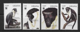 Thème Animaux - W.W.F. - Singe - Ghana - Timbres Neufs ** Sans Charnière - TB - Neufs