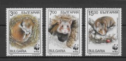Thème Animaux - W.W.F. - Rongeurs - Bulgarie - Timbres Neufs ** Sans Charnière - TB - Unused Stamps