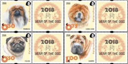 Finland. Peterspost. Year Of Dog. Chinese New Year! Set Of 4 Stamps With Labels - Neufs