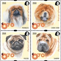 Finland. Peterspost. Year Of Dog. Chinese New Year! Block Of 4 Stamps (2x2), Face Value Price! - Ungebraucht