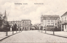 SENFTENBERG Bahnhofstraße W Waldschmidt Buchdruckerei U Zeitungs Expedition Gelaufen 7.7.1915 - Senftenberg