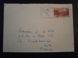 LUXEMBOURG LUXEMBURG FLAMME CHATEAUROUX INDRE TIMBRE LETTRE ENVELOPPE COVER LETTER PLI - Máquinas Franqueo (EMA)