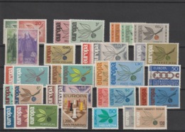 Europa Année Complète 1965 36 Val ** MNH - Full Years