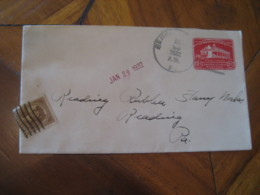 BEHREND Penn State Erie Pennsylvania PA 1932 To Reading PA U525 Postal Stationery Cover USA - 1921-40