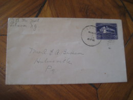 LEBANON Hunterdon New Jersey NJ 1933 To Hulmeville PA U526 Postal Stationery Cover USA - 1921-40