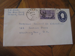 OXNARD Ventura California CA 1952 To Washington D.C. Stamp On U533 Postal Stationery Cover USA - 1941-60