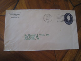 STAUNTON Virginia VA 1951 To Johnstown PA Klotz Brothers U533 Postal Stationery Cover USA - 1941-60