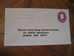 PITMAN Gloucester New Jersey NJ Savings And Loan Association U536 Postal Stationery Cover USA - 1941-60