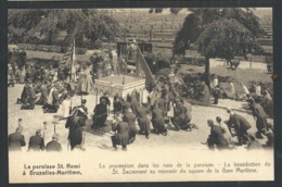 1.1 CPA - BRUXELLES - MARITIME - Paroisse St Remi - Procession - Bénédiction Du St Sacrement ... Gare Maritime  // - Navegación - Puerto