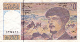 FRANCE 20 FRANCS 1997 VF P-151i "free Shipping Via Regular Air Mail (buyer Risk)" - 20 F 1980-1997 ''Debussy''