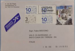 2011 Holland  -  Used Stamps On Cover To Italy - Brieven En Documenten