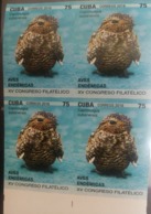 RO) 2018 CUBA - CARIBBEAN, IMPERFORATED, ENDEMIC BIRD - GUABAIRO - CAPRIMULGIFORME, XV PHILATELIC CONGRESS, MNH - Geschnittene, Druckproben Und Abarten