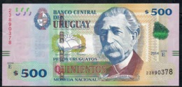 URUGUAY P97 500 PESOS URUGUAYOS 2014 Signature 30 Serie E      AU-UNC. - Uruguay