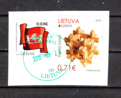 Lituania   -  2015. Europa. Bandiera Con Giocatolo. Flag With Toy. Self-adhesive. - Francobolli