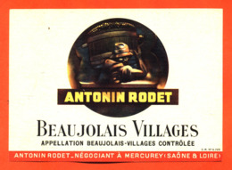 étiquette Vin De Beaujolais Villages Antonin Rodet à Mercurey - 75 Cl - Beaujolais