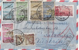 1950 Jugoslawien → Luftpost GU ZuF Brief Ruma Nach Salzburg   ►RAR◄ - Aéreo