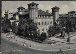 TORINO - PALAZZO MADAMA  - VIAGGIATA 1957 DA BRUSASCO/TORINO ( ANNULLO CONALBI) - Palazzo Madama