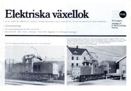 Catalogue PERL HO Model 1978 ? Elektriska Växellok Skala HO 1/87 Brochure - En Suédois - Unclassified