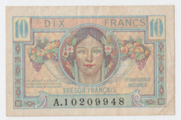 FRANCE  Military Post WWII 10 FRANCS 1947 F+ Pick M7 - 1947 French Treasury