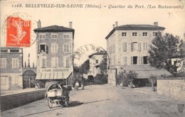 Belleville Sur Saône    69   Quartier Du Port.Restaurants    (voir Scan) - Belleville Sur Saone