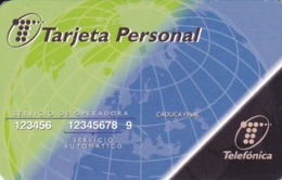 BMP-015 TARJETA TEMPORAL DE ESPAÑA DE TELEFONICA PERSONAL (CARTON) - Dienstkarten