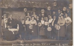 67 - SARRE-UNION - CARTE PHOTO - SOCIETE CHORALE LE 13.03.1920 - Sarre-Union