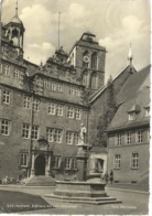 CPA ALLEMAGNE BAD HERSFELD Mairie Et Statue De Lullusbrunnen - Bad Hersfeld