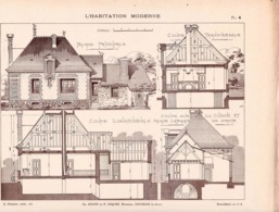 Planche Architecture L'habitation Moderne Maison Campagne Mr D à Abondant (28) Gauthier Architecte - Architecture