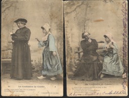 2 X Cartes La Confession De Colette 1904 Vers Folschviller Folschweiler - Marriages