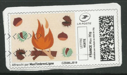 2019 Automne MontimbrenLigne 20 G Lettre Verte - Druckbare Briefmarken (Montimbrenligne)