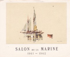 CPSM 10.5x14 . SALON DE LA MARINE 1961-1962 ( Bateau De Plaisance à Voiles : Illustration) - Autres & Non Classés