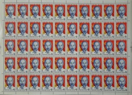 USSR Russia 1980 Sheet 90th Birth Ann Ho Chi Minh Vietnamese Leader Famous People Politician Flag Stamps Mi 4974 SG 5015 - Francobolli