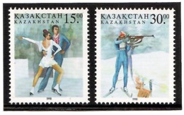 Kazakhstan 1998 . Winter Ol. Games (Fig.dancing,Biathlon). 2v:15, 30. Michel # 203-04 - Kazakhstan