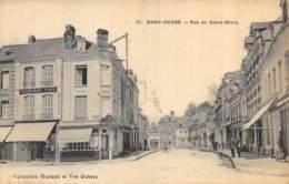 CPA 76 SAINT SAENS RUE DU GRAND BOURG - Saint Saens